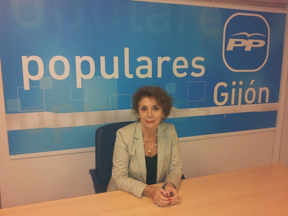 Isabel Casielles, secretaria general del PP de Gijón.