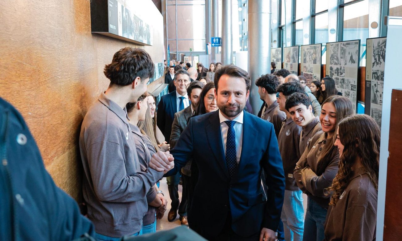 Álvaro Queipo, en el Palacio de Congresos de Gijón