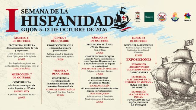 Programa I Semana de la Hispanidad Gijón